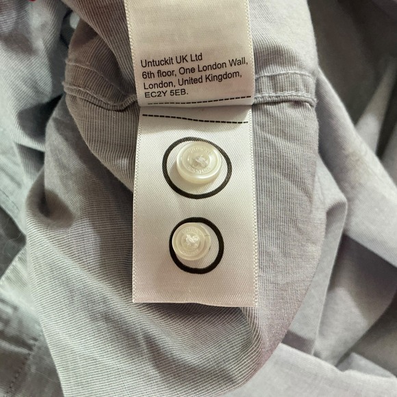 UNTUCKit Monterina Gray Button Down Shirt Men's Large Long Sleeve Casual - Picture 12 of 12